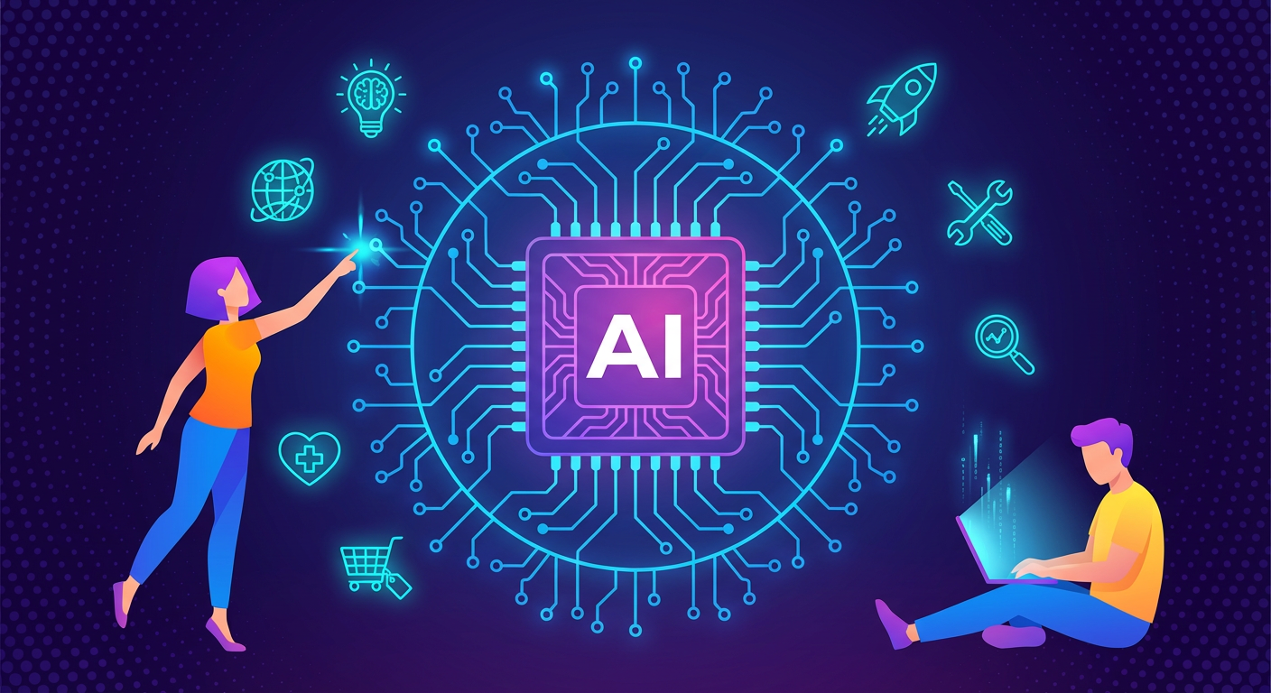 AI chat bot on a phone screen