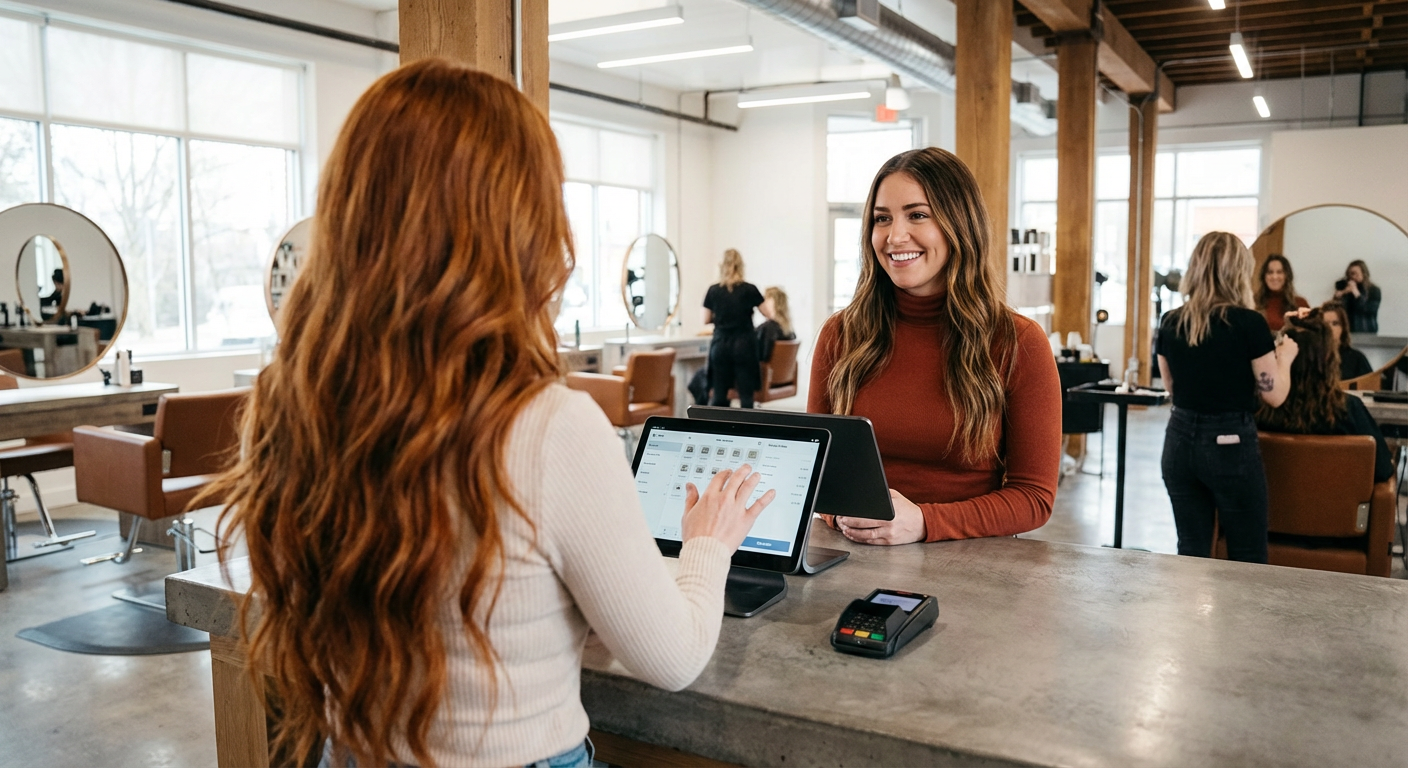 Customer interacting with multiple devices